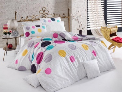 Lenjerie de pat Ranforce Points V3 Purple