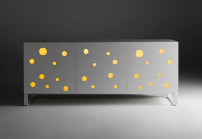 Dulap Polka Dots Fullwhite, l192xA49xH96 cm