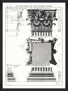 Tablou Framed Art Portique Du Pantheon I 