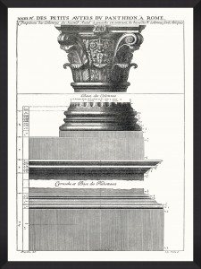 Tablou Framed Art Portique Du Pantheon II