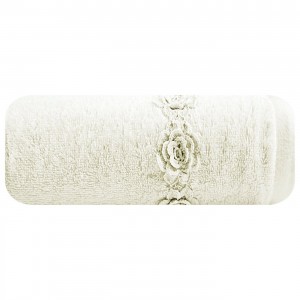 Prosop baie din bumbac cu broderie Cleo Crem