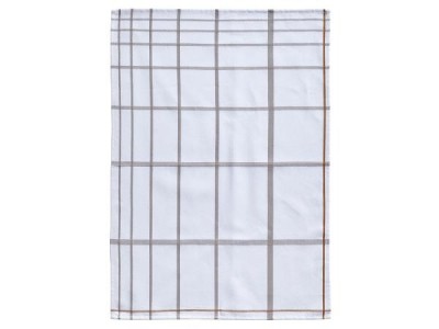 Prosop de bucatarie din bumbac Tea 330414 Alb / Gri, 50 x 70 cm, Zone Denmark