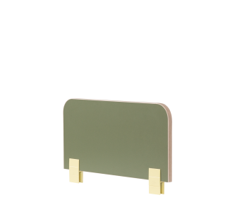 Protectie din pal pentru pat copii Montessori Verde, l50xA2xH29 cm