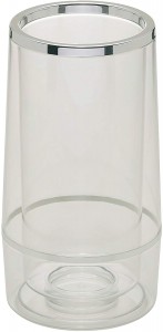 Racitor pentru sticle de vin, din plastic, Glacette Satin Transparent, Ø13xH24 cm