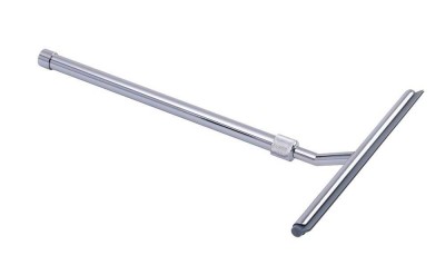 Racleta suprafete multiple cu maner telescopic, din otel, Squeegee Crom, L26xl3xH37-59 cm