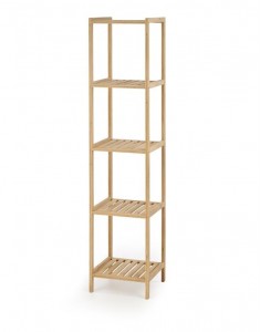 Raft din bambus Regalis-17 Natural, l31xA30xH139,5 cm