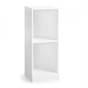 Raft din lemn de pin si pal, pentru bebe Pallas Junior Alb, l37xA35xH95 cm