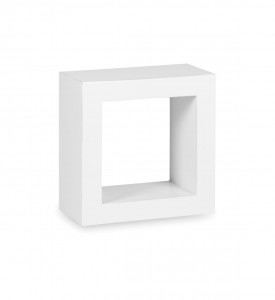 Raft modular din lemn si furnir, Everest Alb, l40xA20xH40 cm