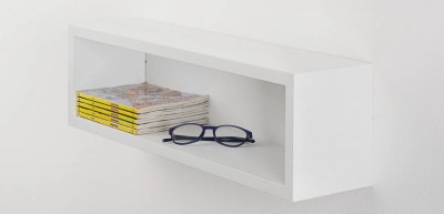 Raft modular din pal Chany Alb Mat, l59xA14,5xH17 cm