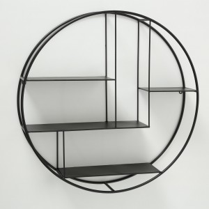 Raft suspendat din metal Carlton Negru, Ø74xH17 cm