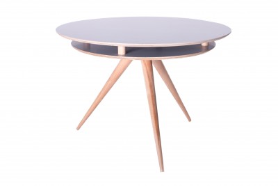 Masa Triad White/Grey/Nature, Ø105xh75 cm