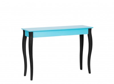 Consola din lemn de fag si MDF Lillo Large Dark Turquoise / Black, l105xA35xH74 cm