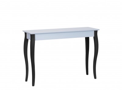 Consola din lemn de fag si MDF Lillo Large Light Grey / Black, l105xA35xH74 cm