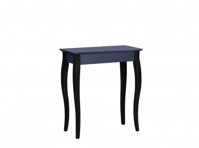 Consola din lemn de fag si MDF Lillo Small Graphite / Black, l65xA35xH74 cm