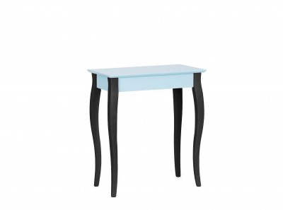 Consola din lemn de fag si MDF Lillo Small Light Turquoise / Black, l65xA35xH74 cm