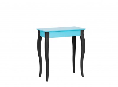 Consola din lemn de fag si MDF Lillo Small Dark Turquoise / Black, l65xA35xH74 cm