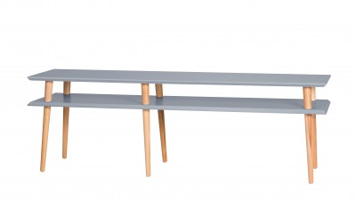 Comoda Mugo Dark Grey, l159xA40xH45 cm