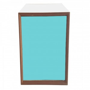 Dulap modular Pixel Dark Turquoise / White, l40xA40xH80 cm