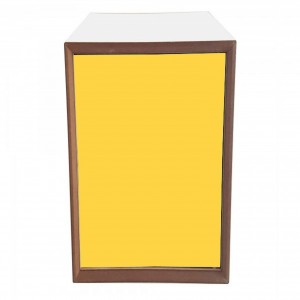 Dulap modular Pixel Yellow / White, l40xA40xH80 cm