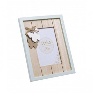 Rama foto decorativa din MDF si metal Anne Azur, 18 x 23 cm