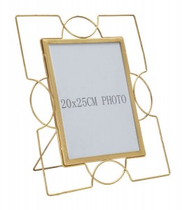 Rama foto decorativa din metal, Glam U Tall Auriu, 30,5 x 33,6 cm
