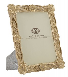 Rama foto decorativa din polirasina Twist Flo Large Auriu, 26,6 x 31,3 cm
