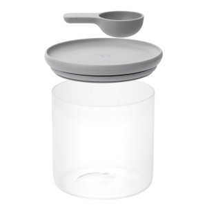 Recipient pentru depozitare cu lingurita dozatoare Leo Line Gri, 1L