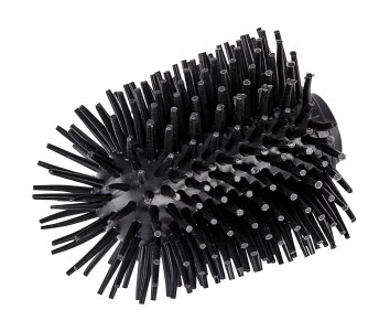 Rezerva perie toaleta din silicon, fara maner, Brush Medium Negru, Ø7,5xH9,3 cm