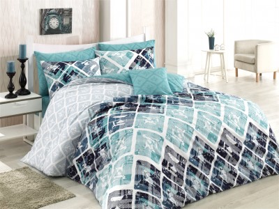 Lenjerie de pat Ranforce Riviera V3 Mavi