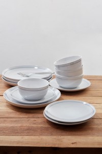Set vesela Patine Stoneware, White, Jamie Oliver, 12 piese