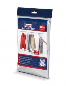 Husa pentru vidat haine, Bon Ton Gri, L145xl70 cm