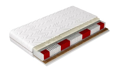 WERNIGHT, Saltea Grand cu arcuri individuale Multipocket si Spuma Visco Thermoelastic 7 Zone, cu Husa Detasabila Lavabila, Antialergica, H2/H3, 19 cm Grosime