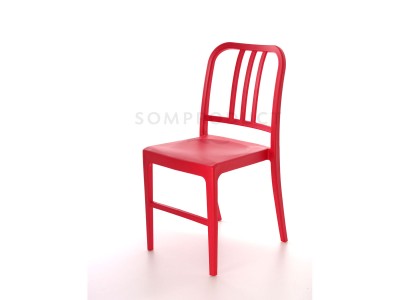 Scaun din plastic Luca Red, l50xA44xH80 cm