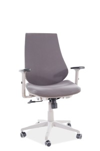 Scaun de birou ergonomic tapitat cu stofa Qwin-361 Gri, l60xA48xH103-110 cm