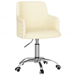 Scaun de birou tapitat cu stofa, Jacob, l55xA55xH80-92 cm