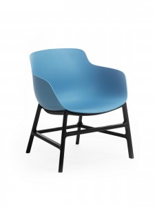 Scaun din plastic Ines Albastru / Negru, l63xA62xH70 cm