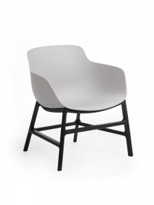 Scaun din plastic Ines Gri / Negru, l63xA62xH70 cm