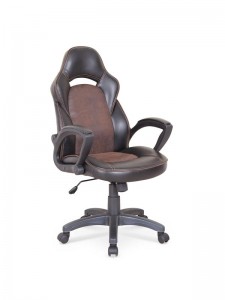 Scaun gaming tapitat cu piele ecologica Lizette Maro, l58xA63xH108-118 cm