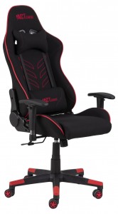 Scaun gaming tapitat cu stofa, Alpha Negru / Rosu, l68xA61xH129-139 cm