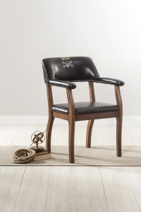 Scaun tapitat cu piele ecologica Pirate