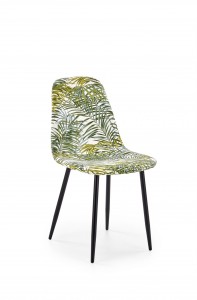 Scaun tapitat cu stofa, cu picioare metalice Kai-317 Multicolor, l45xA56xH87 cm