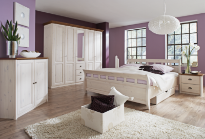 Dulap din lemn de pin, cu 5 usi si 3 sertare, Ole Brown, l235xA62,3xH210,3 cm