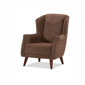 Fotoliu fix tapitat cu stofa Sella Brown K2, l78xA88xH98 cm