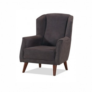 Fotoliu fix tapitat cu stofa Sella Antracit K3, l78xA88xH98 cm