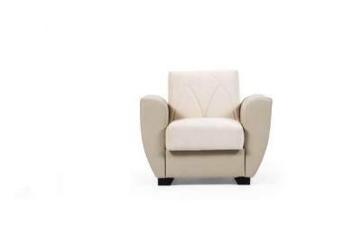 Fotoliu fix tapitat Sempati Bej K4, l93xA71xH83 cm