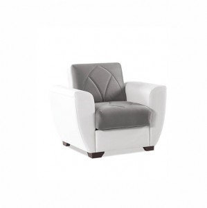 Fotoliu fix tapitat Sempati Gri K1, l93xA71xH83 cm