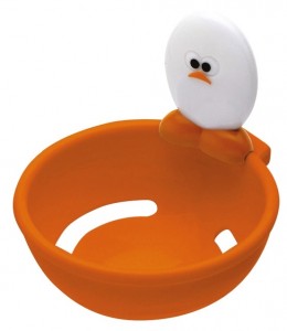 Separator galbenus de ou, din plastic, Ø6,5xH7,5 cm, Joie Orange / Alb