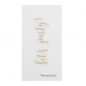 Servetele de hartie Let's party White