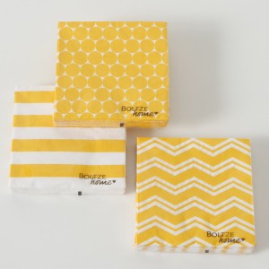 Servetele de hartie Napkin Gul Galben, Modele Asortate, 17 x 17 cm, 20 bucati