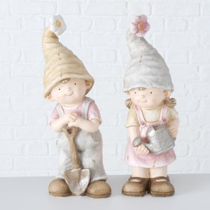 Set 2 decoratiuni din magnesia Bambini Multicolor, Modele Asortate, L16xl17xH52 cm